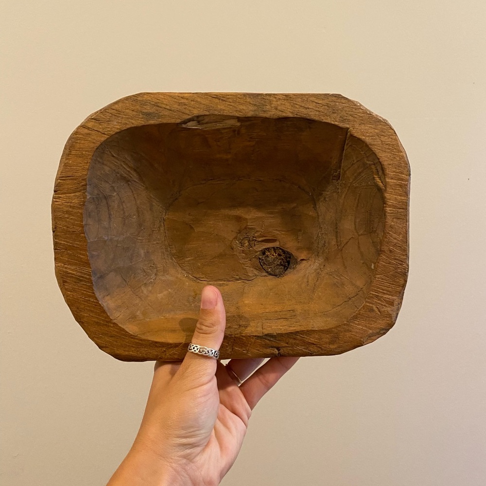 Carved Wooden Bowl